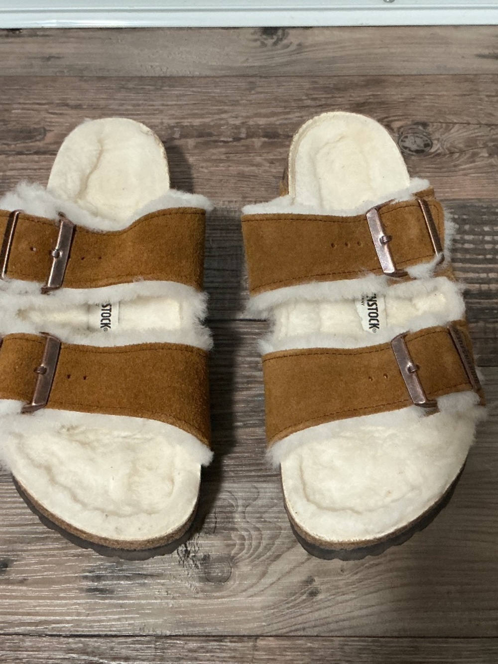 Birkenstock Arizona Shearling Lined Sandals - 38